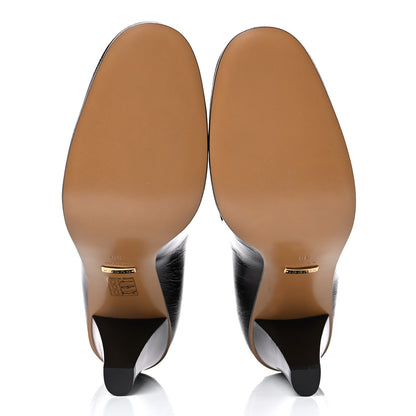 Gucci Kid Soft Lux Horsebit Mid Heel Loafer Pumps 39 Brown 5 of 8