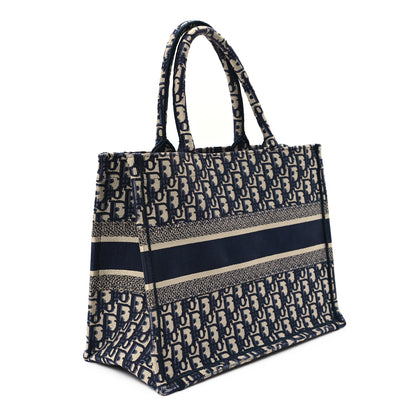 Christian Dior Oblique Medium Book Tote Blue Multicolor 3 of 12