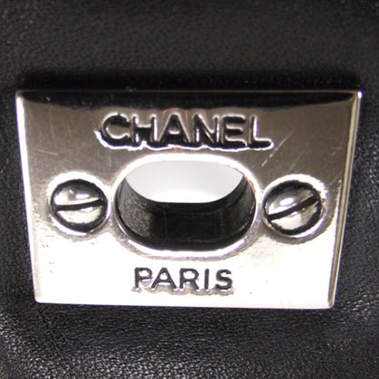 Chanel Calfskin Quilted Large Cambon Flap Black White 12 of 13