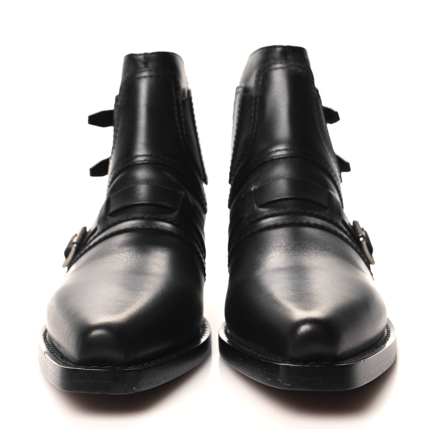 Christian Dior Calfskin Diorsaddle Boots 39 Black 2 of 8