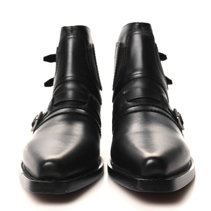 Christian Dior Calfskin Diorsaddle Boots 39 Black 2 of 8