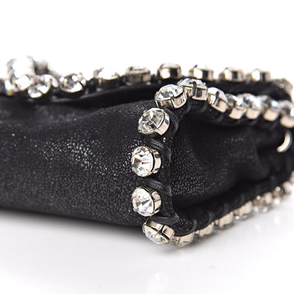 Stella McCartney Shaggy Deer Tiny Fold Over Falabella Crystal Crossbody Black 9 of 9