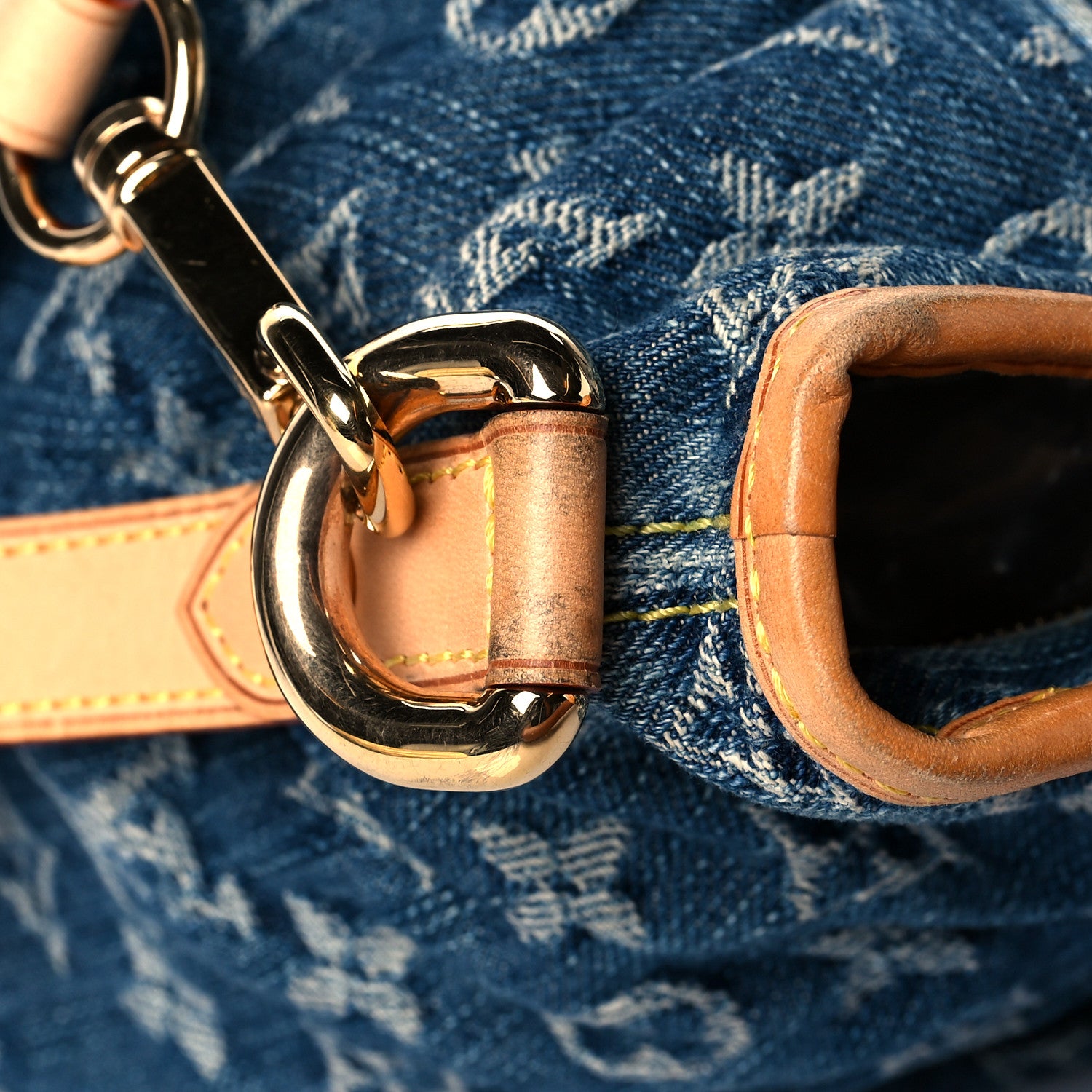 Louis Vuitton Denim Neo Cabby MM Blue 11 of 13