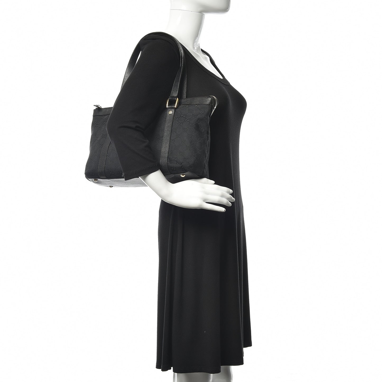 Monogram Abbey Medium Tote Black