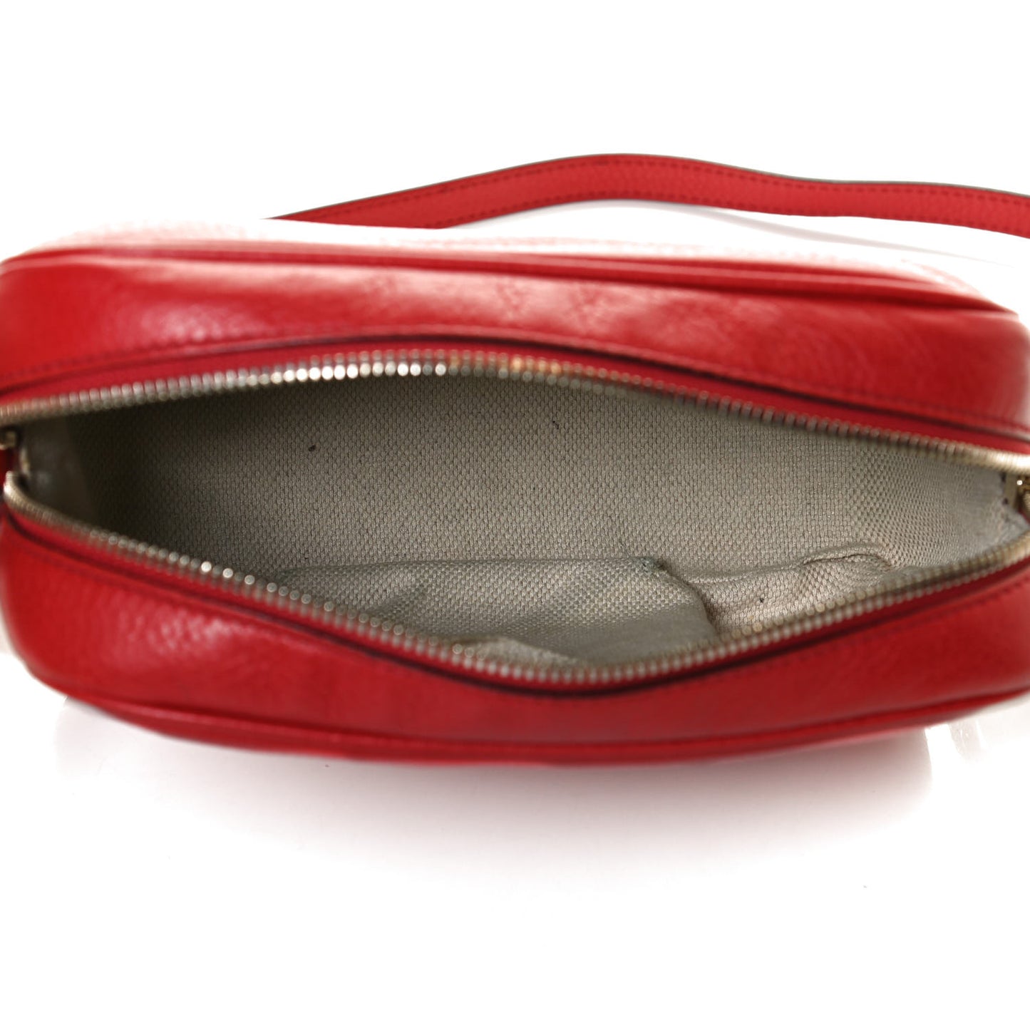 Pebbled Calfskin Small Soho Disco Bag Tabasco Red