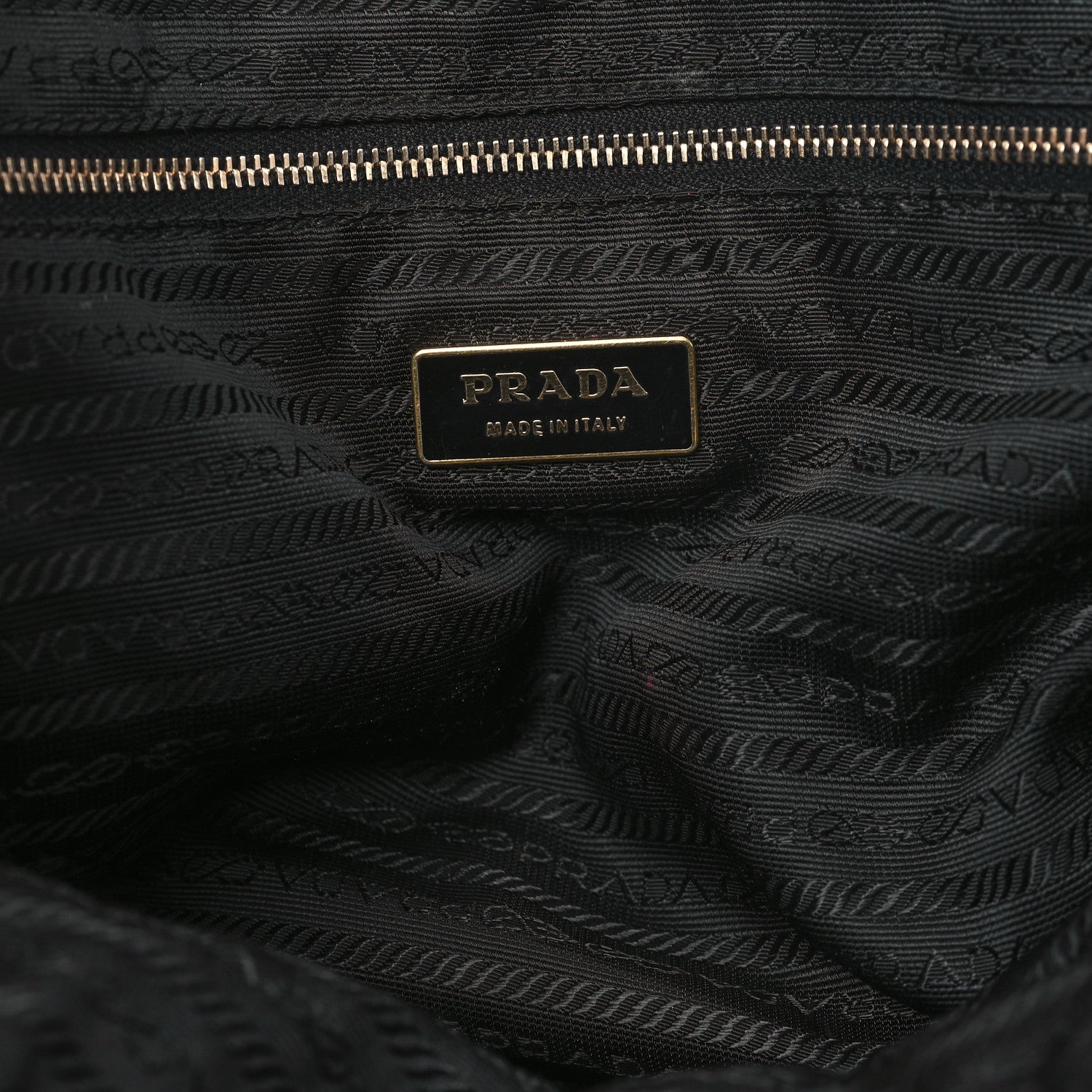Prada Tessuto Nylon Shoulder Bag Black 6 of 13