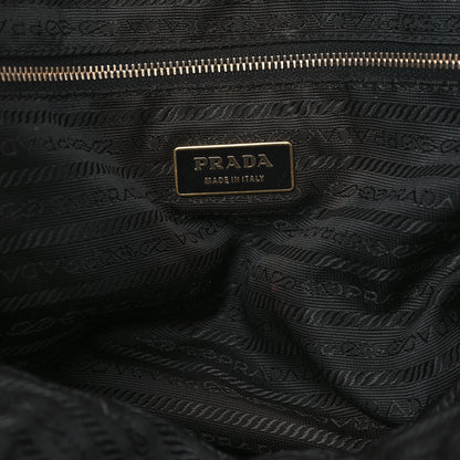 Prada Tessuto Nylon Shoulder Bag Black 6 of 13