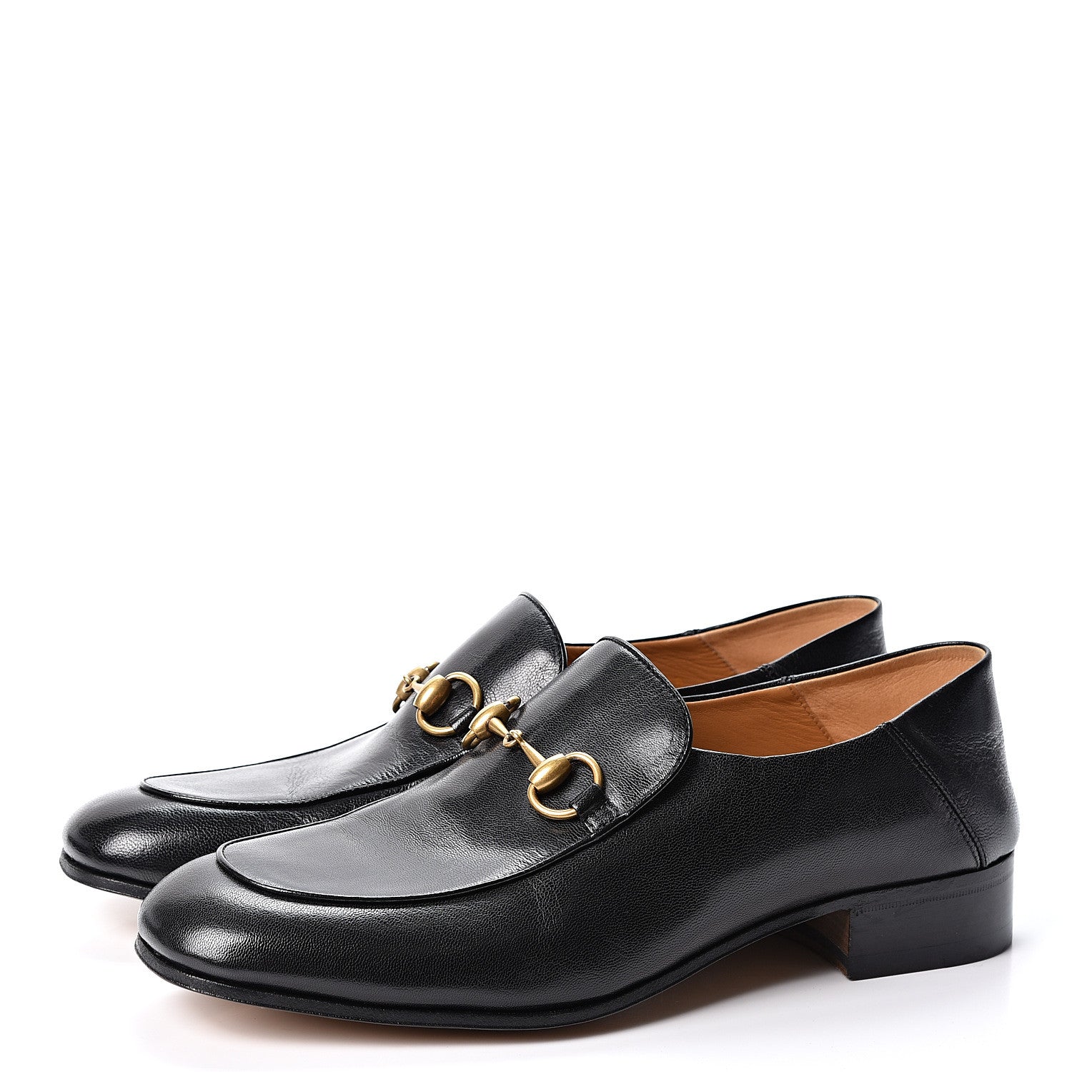 Gucci Goatskin Mens Horsebit Loafers 9 Black 3 of 10