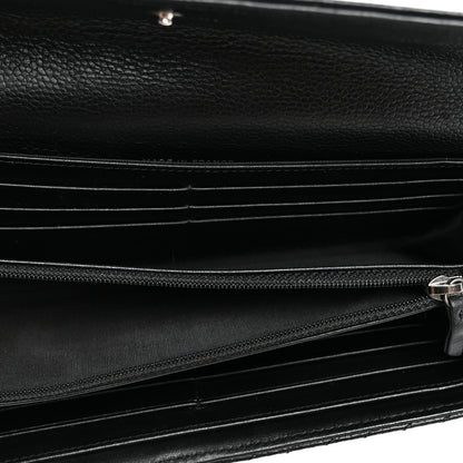 Chanel Caviar Chevron Quilted Boy Flap Wallet Black 5 of 8