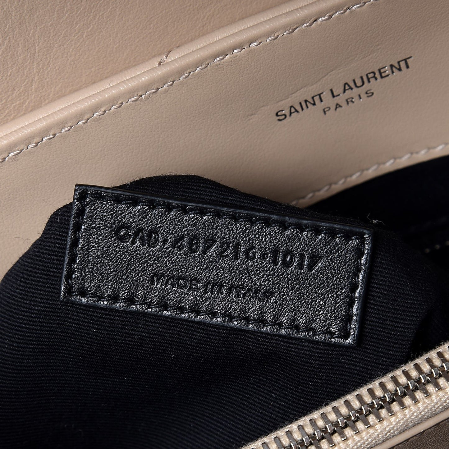 Calfskin Y Quilted Monogram Medium Loulou Chain Satchel Nude Powder