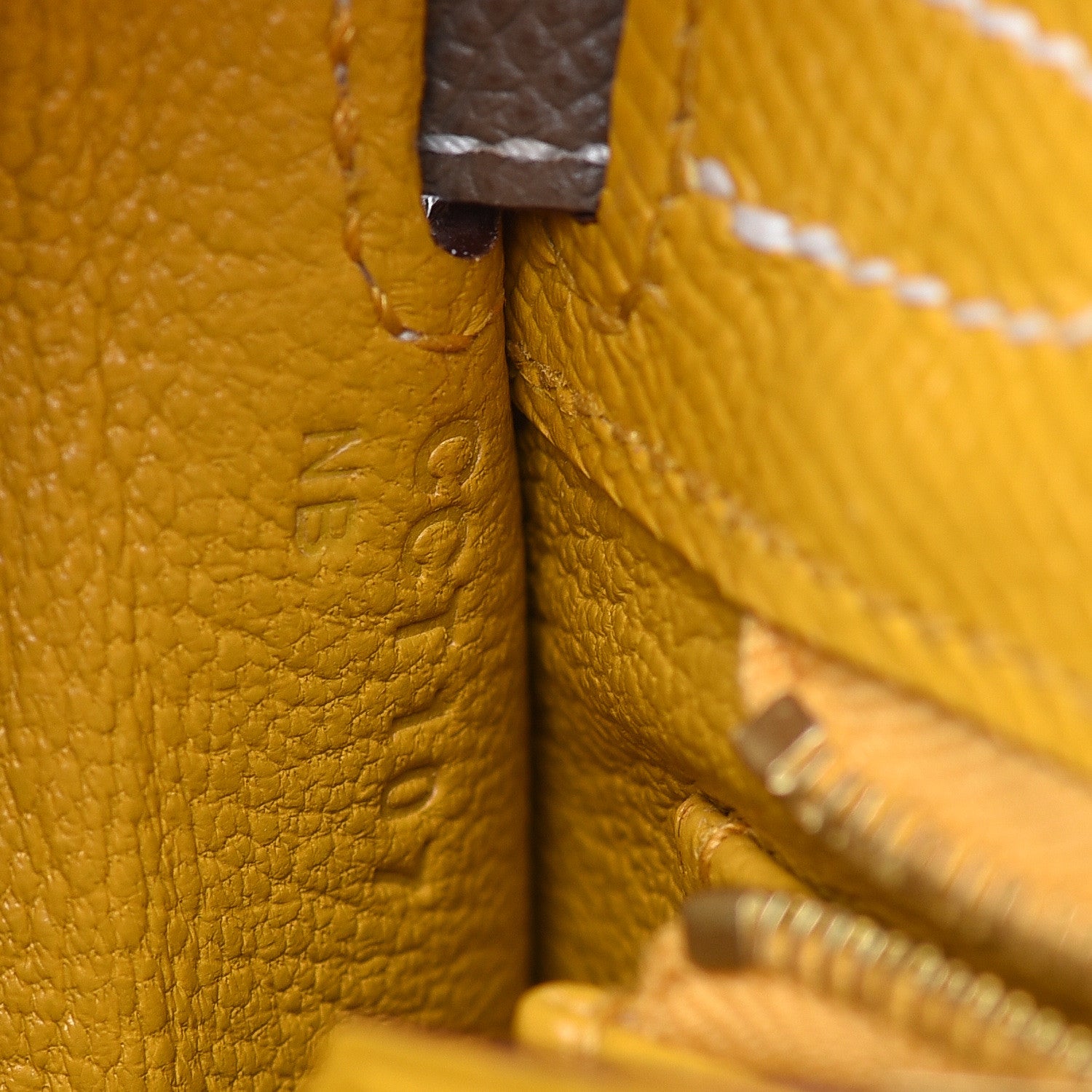 Hermes Epsom Horseshoe Kelly Sellier 25 Jaune Ambre Etoupe 22 of 34
