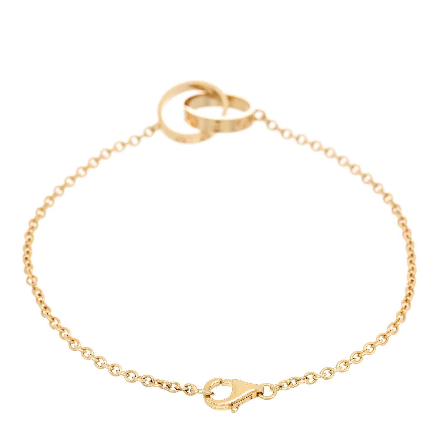 Cartier 18K Yellow Gold Interlocking LOVE Bracelet 2 of 5
