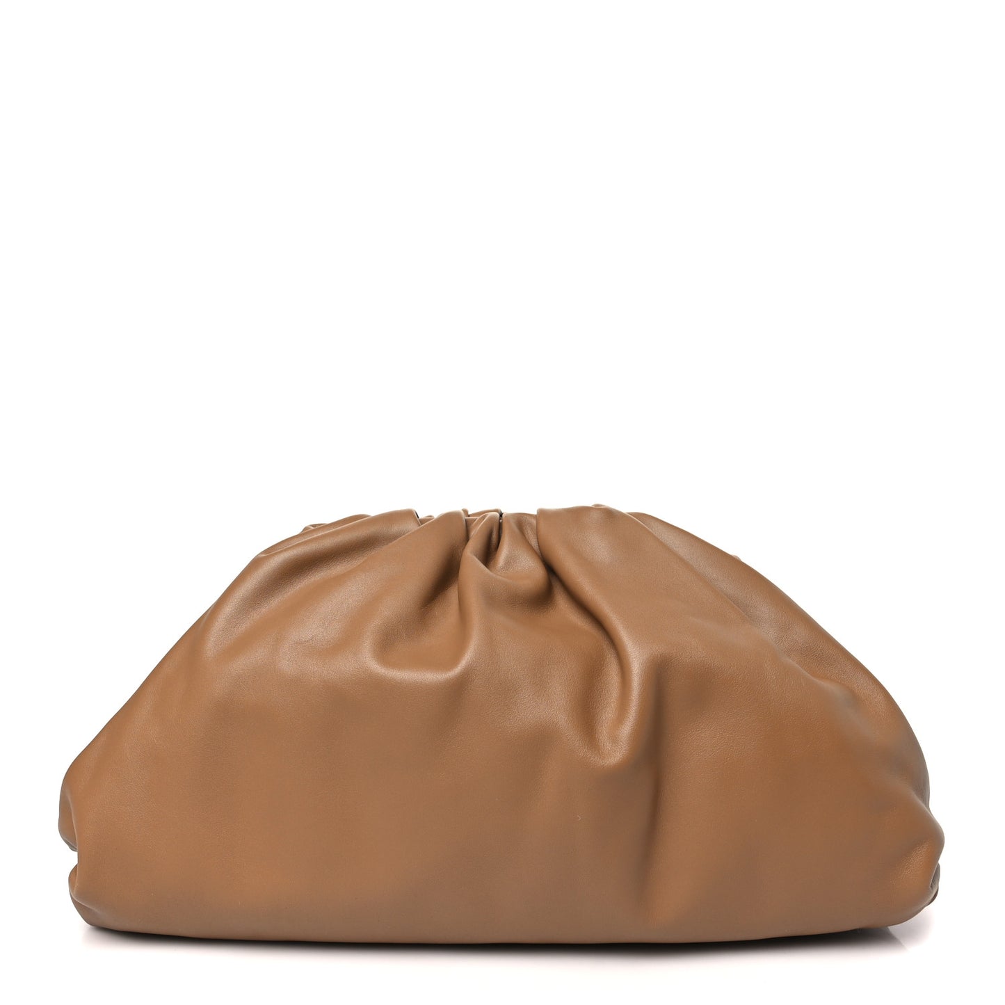 Smooth Butter Calf The Pouch Oversized Clutch Cammello