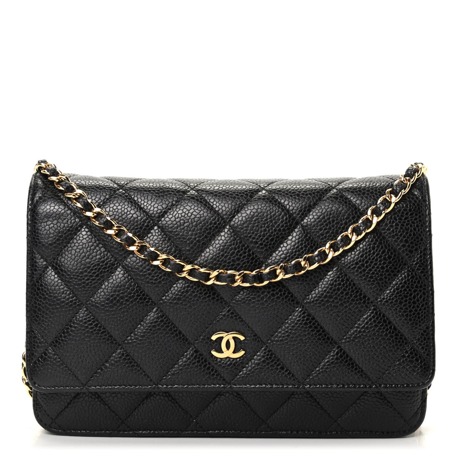 Chanel Caviar Quilted Wallet On Chain WOC Black 1 of 10