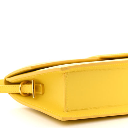 Jacquemus Smooth Calfskin Le Bambino Long Flap Yellow 8 of 12