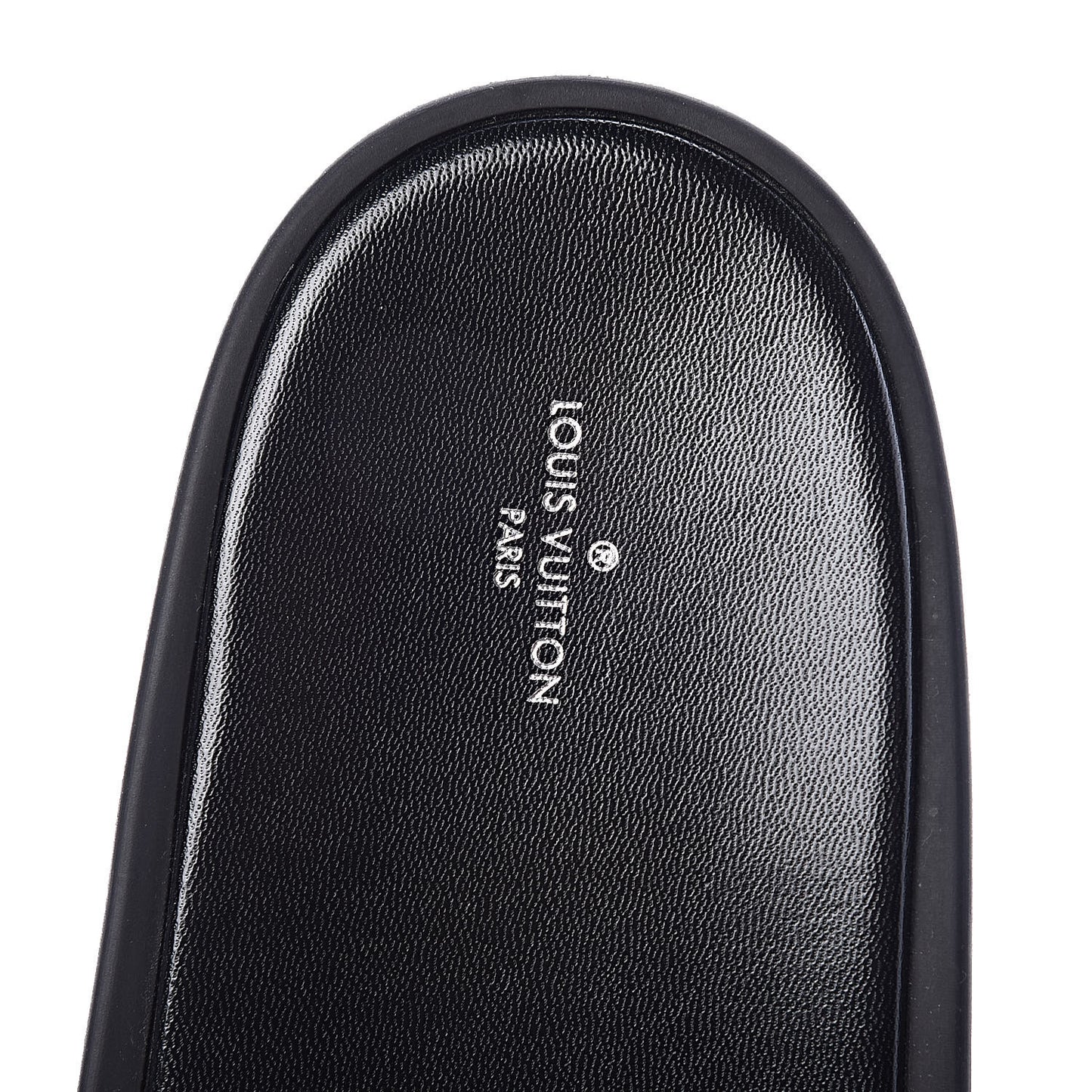 Metallic Calfskin Monogram Logo Sunbath Slide Sandals 38