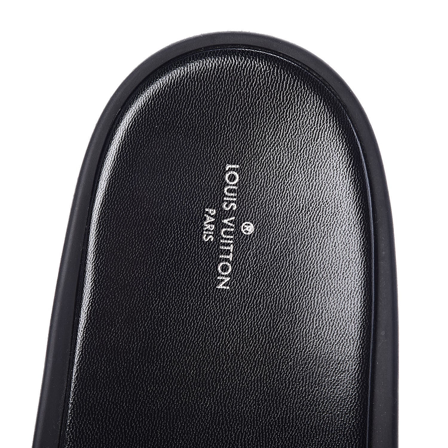 Louis Vuitton Metallic Calfskin Monogram Logo Sunbath Slide Sandals 38 7 of 9