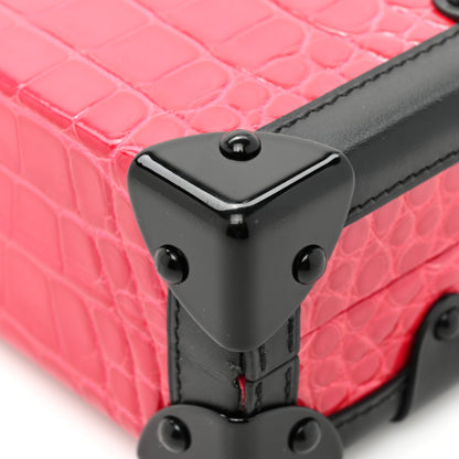 Louis Vuitton Crocodile Petite Malle Rubis 9 of 12