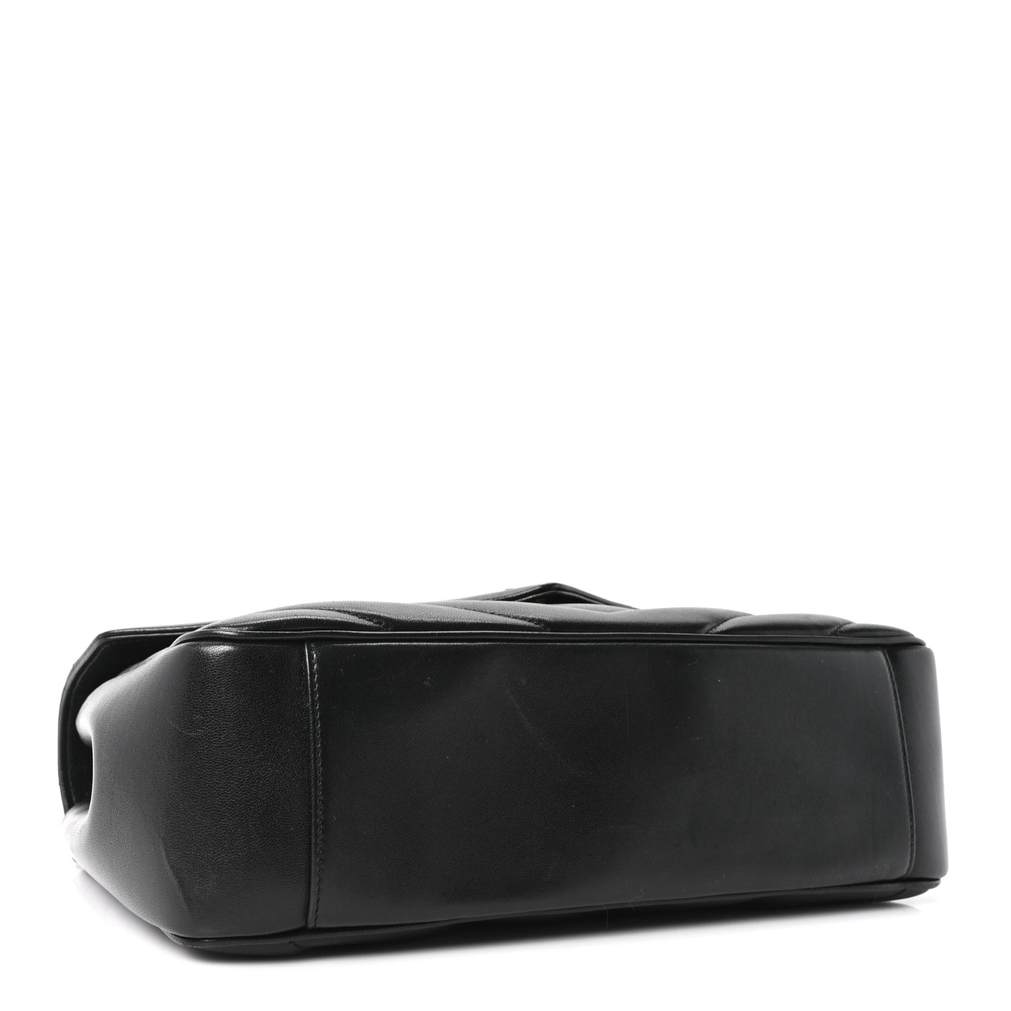 Lambskin Chevron Quilted Large LouLou Black