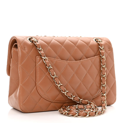Chanel Lambskin Quilted Small Double Flap Brown 3 of 11