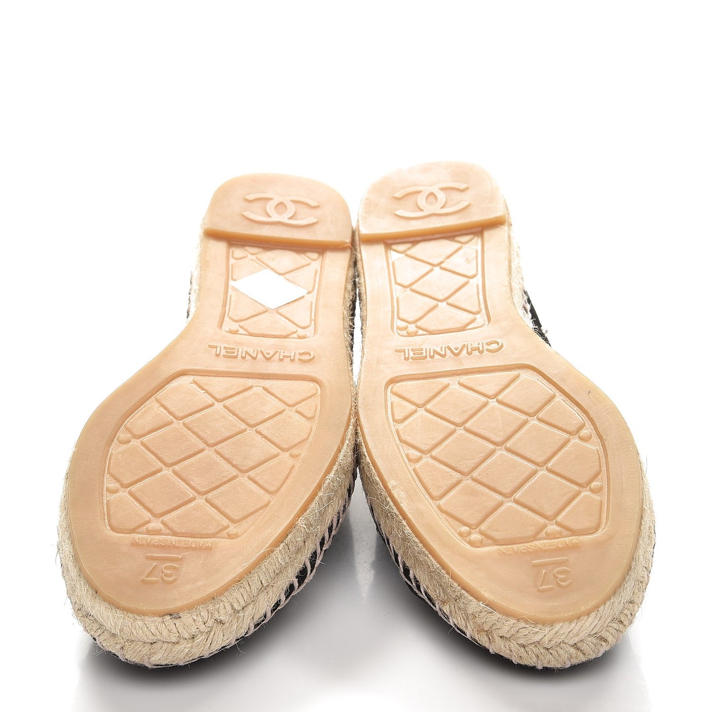 Suede Pearl CC Espadrilles 37 Black