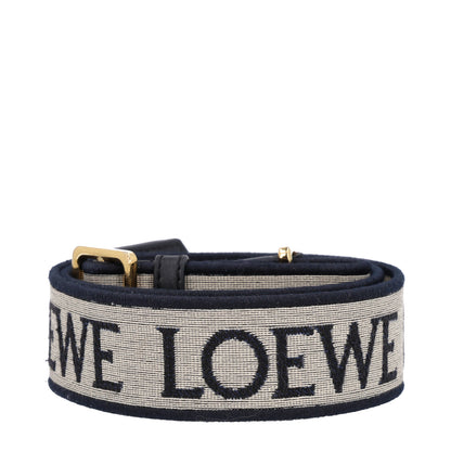 Loewe Calfskin Jacquard Anagram Strap Navy Black 2 of 4