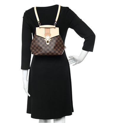 Louis Vuitton Damier Ebene Clapton Backpack Creme 2 of 15
