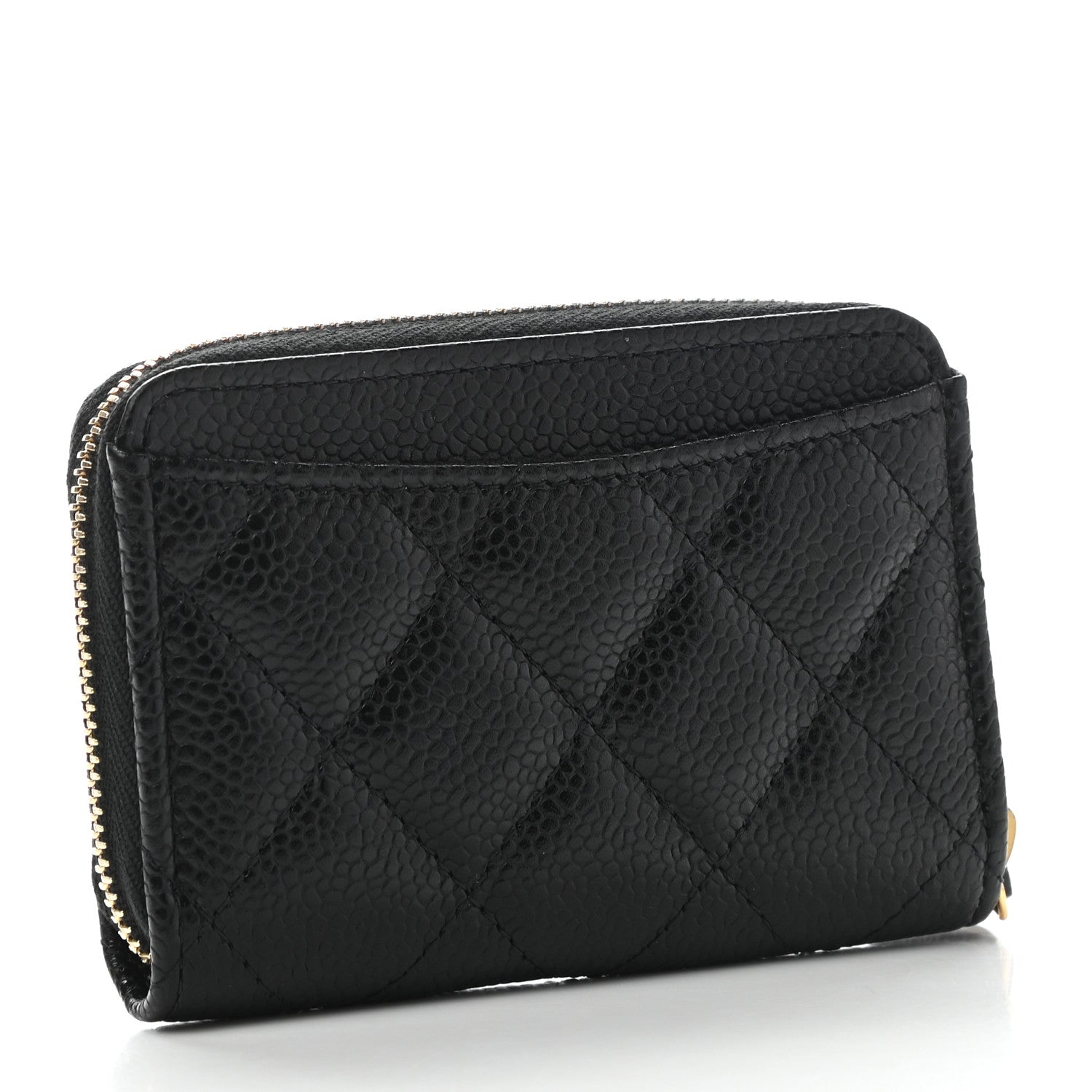 Chanel Caviar Quilted Classic Zipped Coin Purse Black 3 of 8