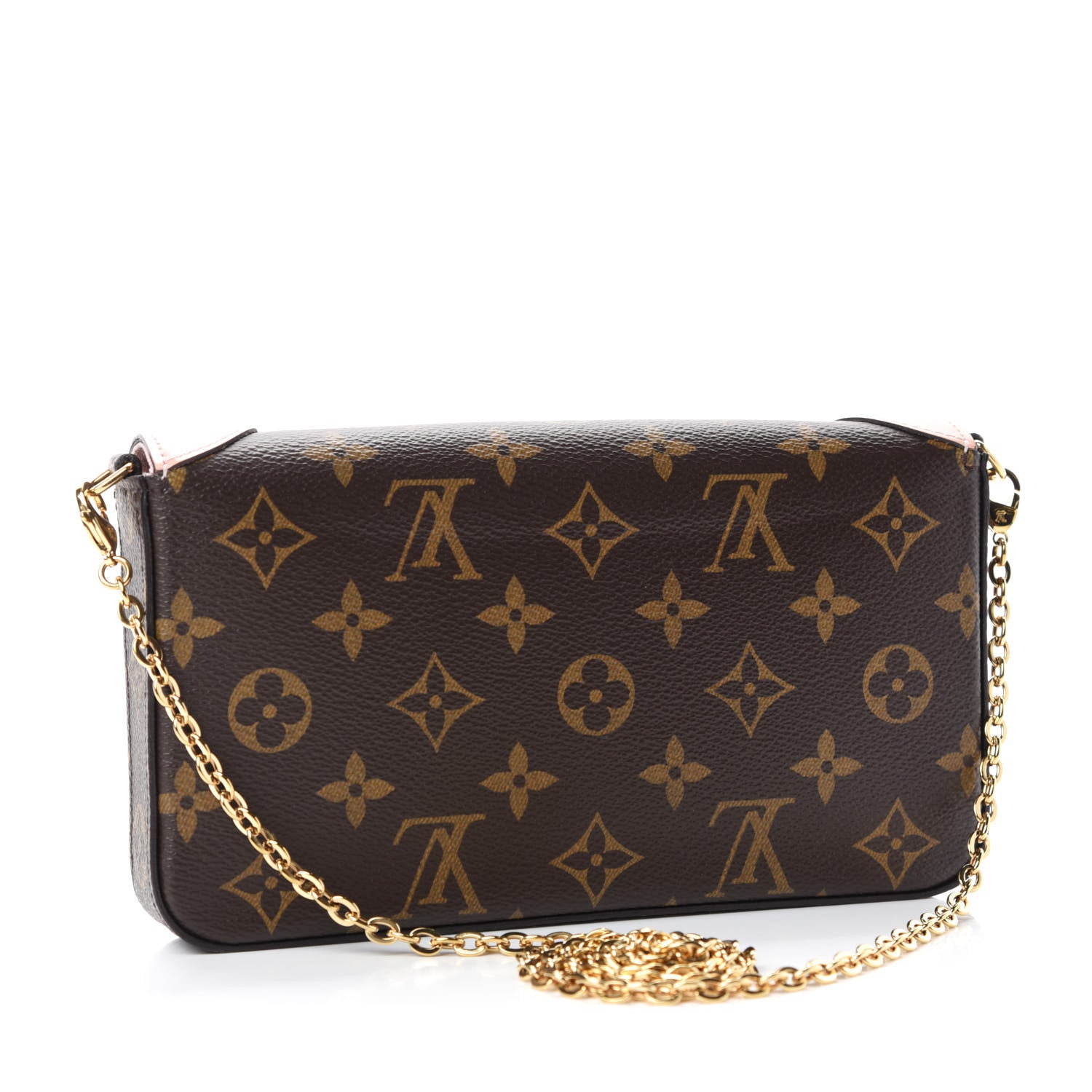 Louis Vuitton Monogram Valentine Dog Pochette Felicie Chain Wallet 3 of 15