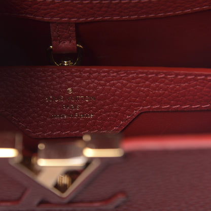 Louis Vuitton Taurillon Capucines PM Scarlet 7 of 11