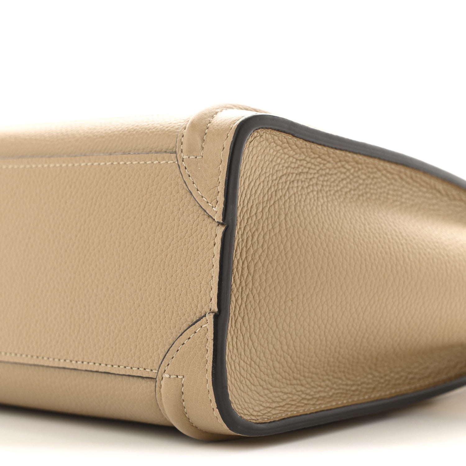 Celine Drummed Calfskin Nano Luggage Dune 11 of 11