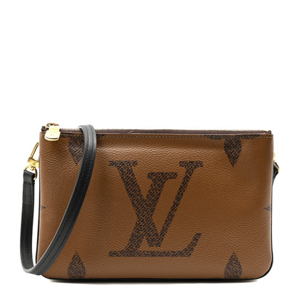 Louis Vuitton Reverse Monogram Giant Double Zip Pochette 1 of 10