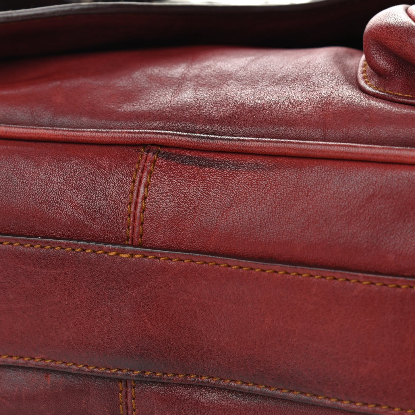 Calfskin Gaucho Double Saddle Red