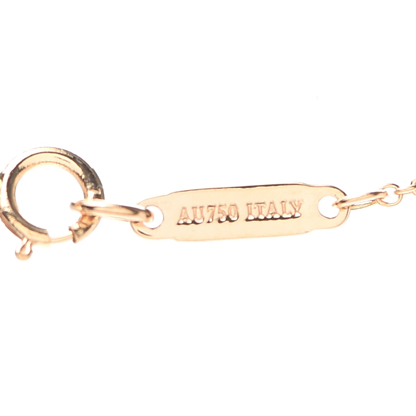 18K Rose Gold Diamond Mini Metro Horseshoe Pendant Necklace