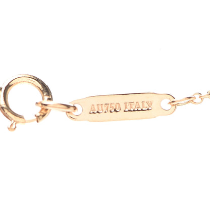Tiffany 18K Rose Gold Diamond Mini Metro Horseshoe Pendant Necklace 5 of 6