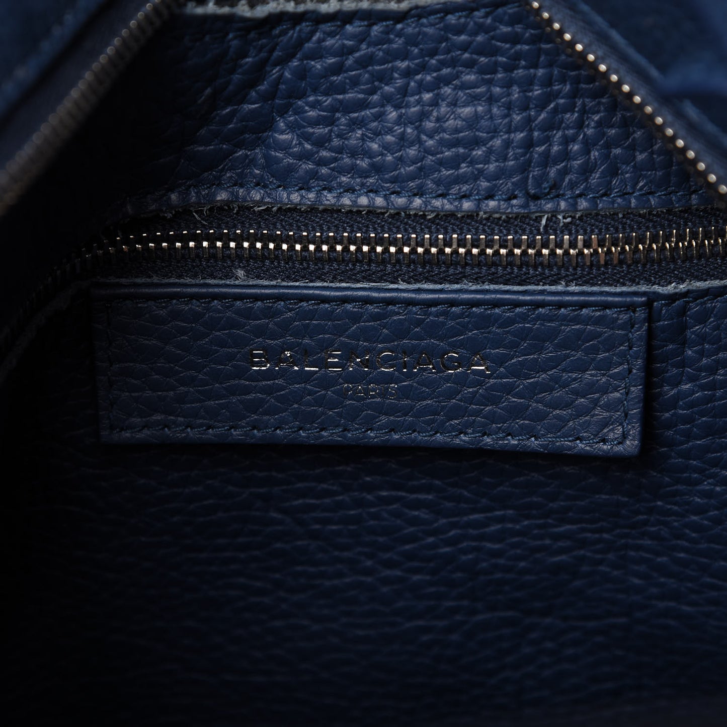 Veau Grana Perforated Blackout Hardware City Bleu Tanzanite
