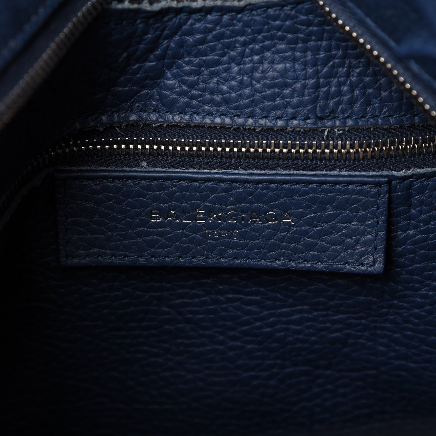 Balenciaga Veau Grana Perforated Blackout Hardware City Bleu Tanzanite 8 of 10