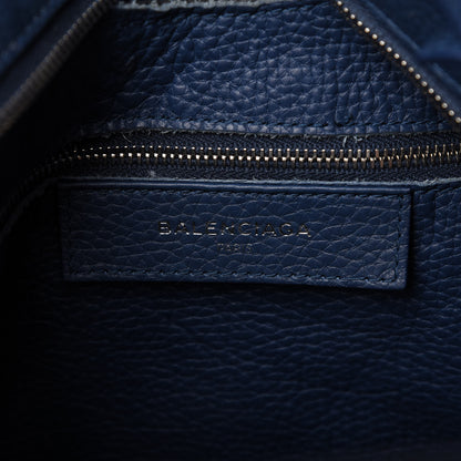 Balenciaga Veau Grana Perforated Blackout Hardware City Bleu Tanzanite 8 of 10