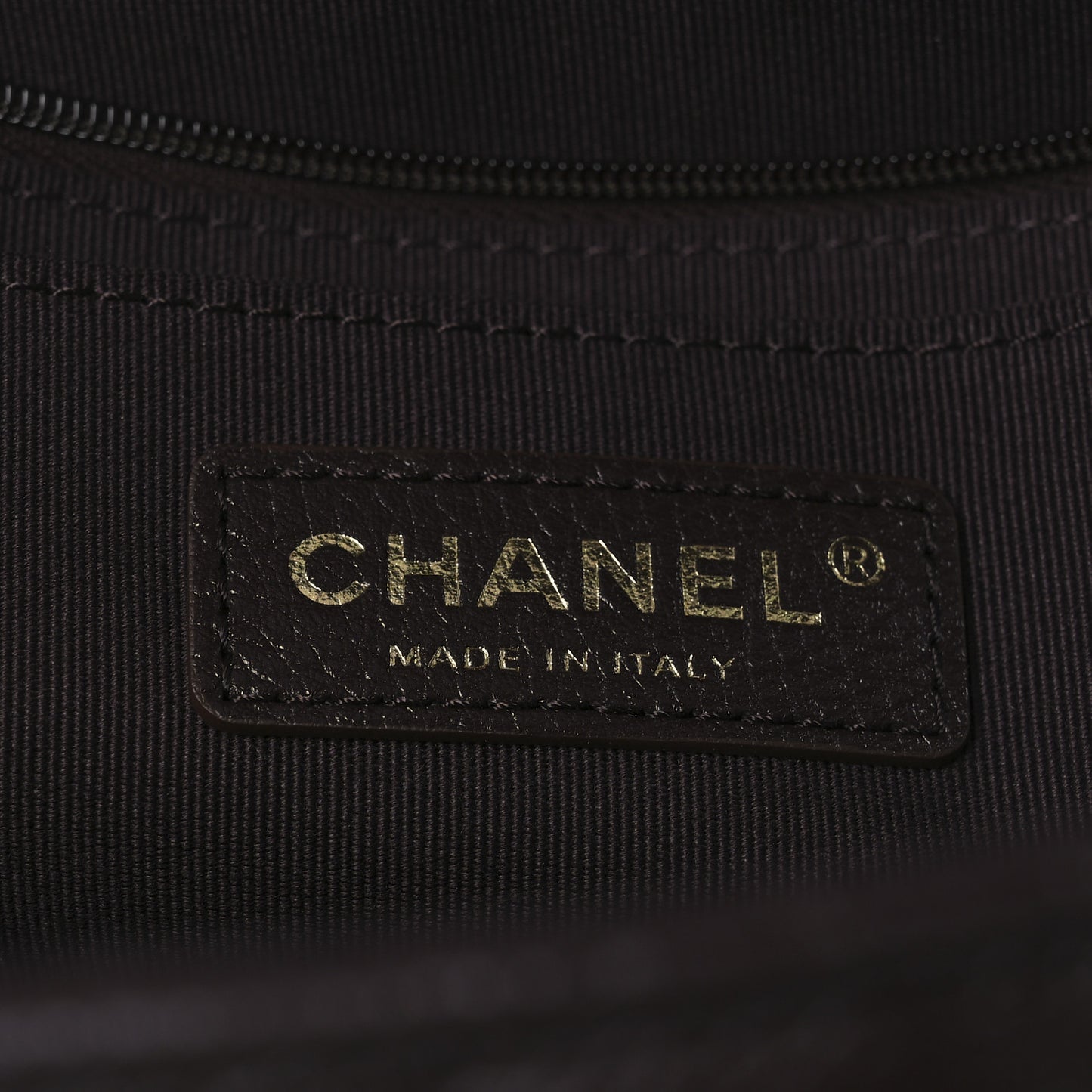 Grained Calfskin Quilted XXL Travel Flap Bag Dark Brown