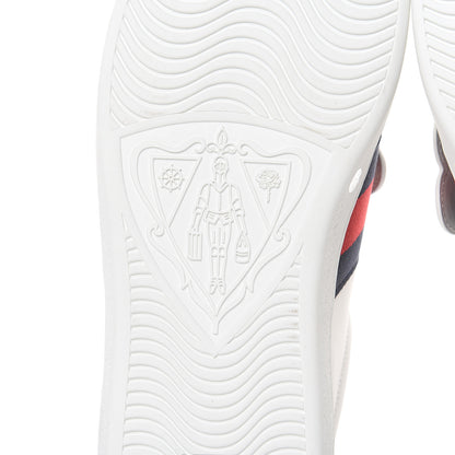 Gucci Calfskin Ayers Web UFO Dragon Embroidered Mens Ace Sneakers 12 White 7 of 9