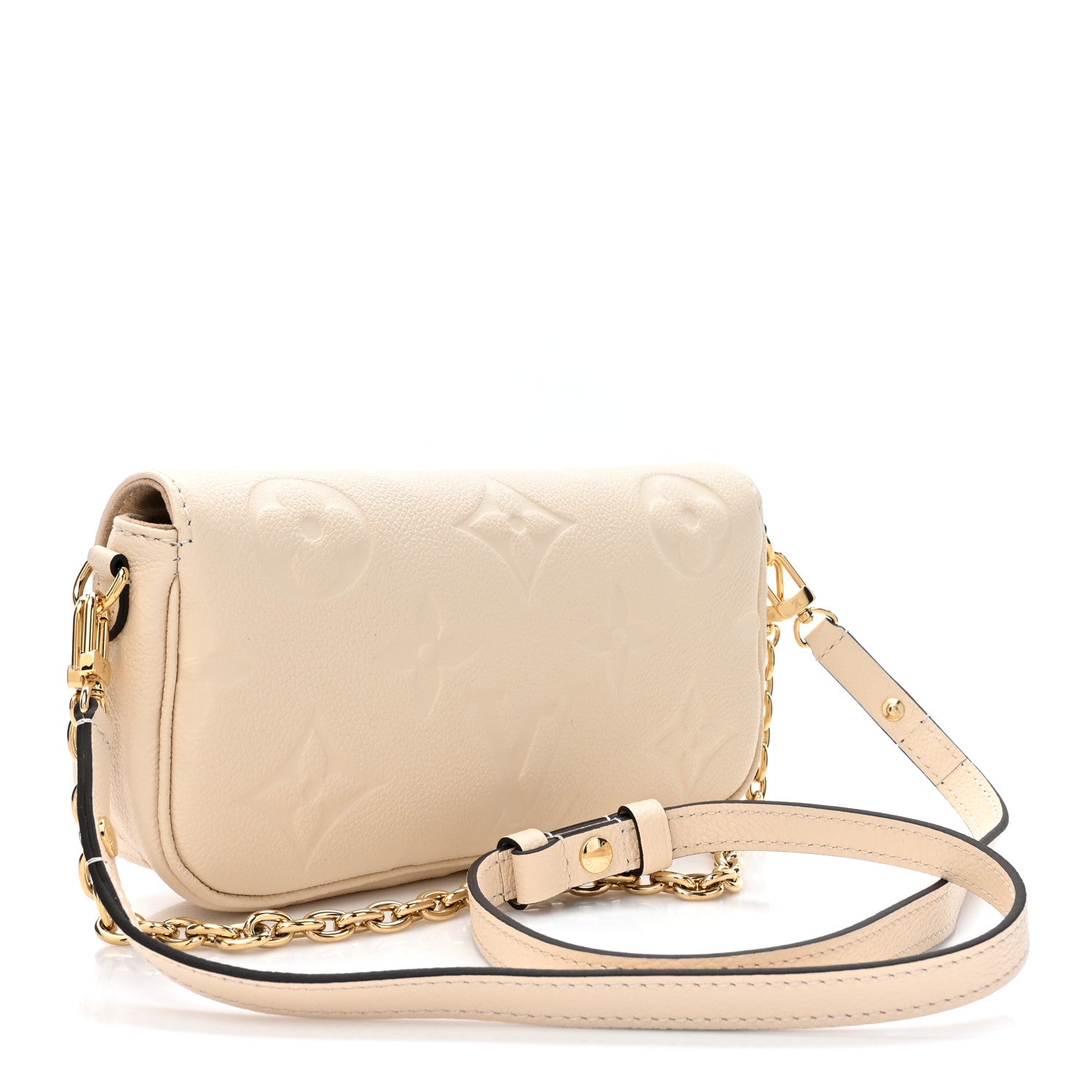Louis Vuitton Empreinte Monogram Giant Ivy Wallet On Chain Cream 3 of 9