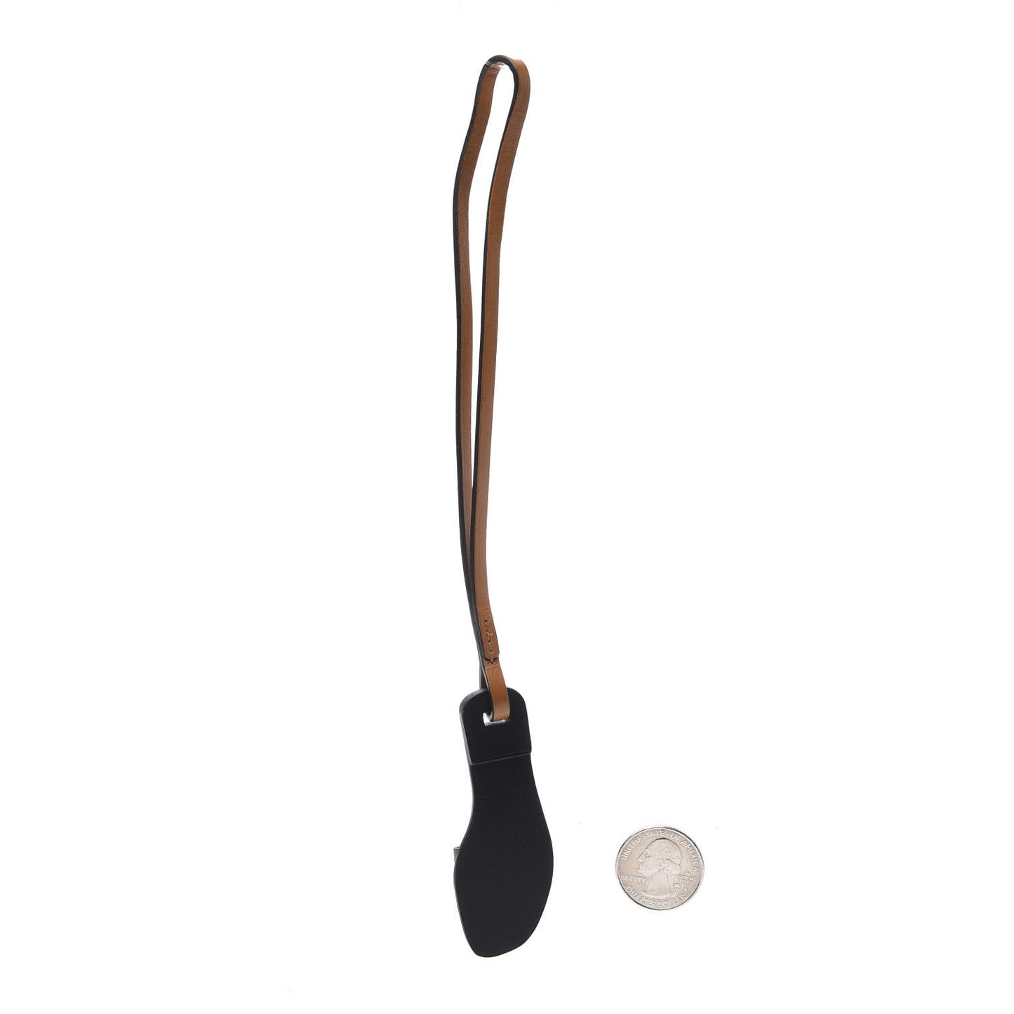 Epsom Butler Calfskin Hunter Oran Nano Bag Charm Etoupe