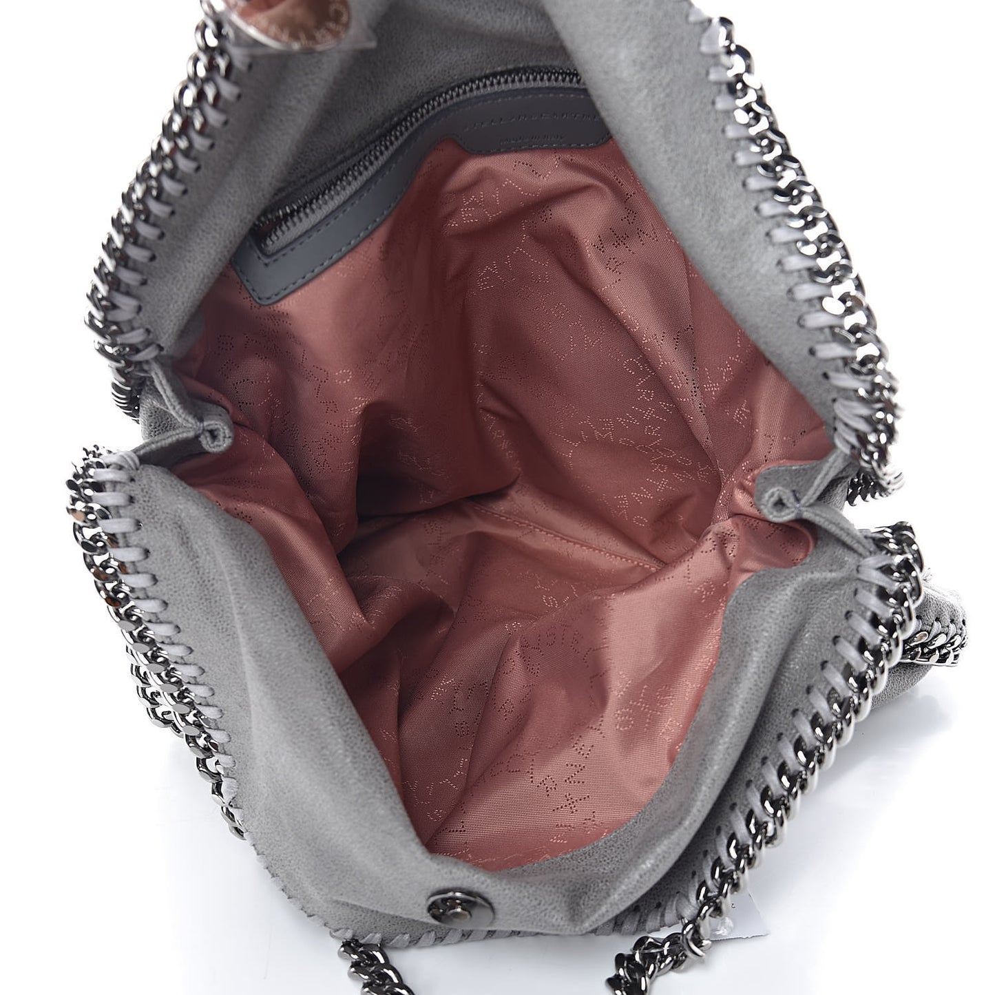 Shaggy Deer Falabella Fold Over Tote Grey