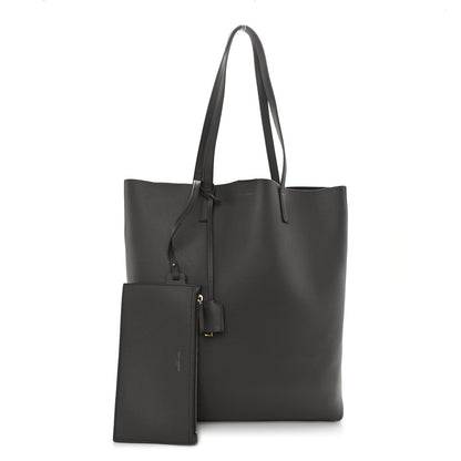 Saint Laurent Calfskin Medium Shopping Tote Fog 1 of 10