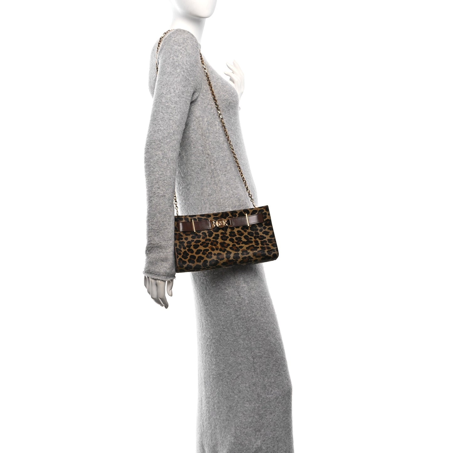 Calf Hair Medusa 95 Clutch Animalier
