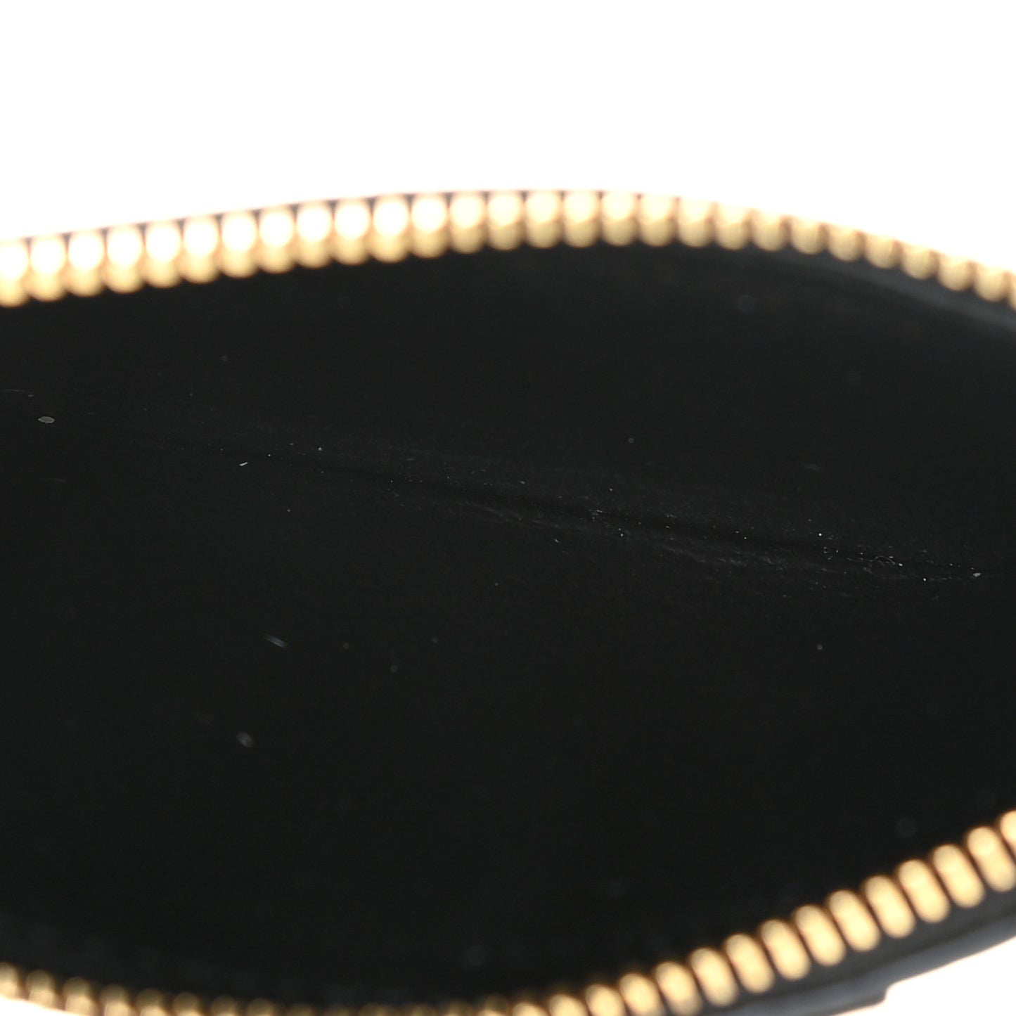 Grained Calfskin Monogram 5 Fragments Zip Pouch Card Holder Black