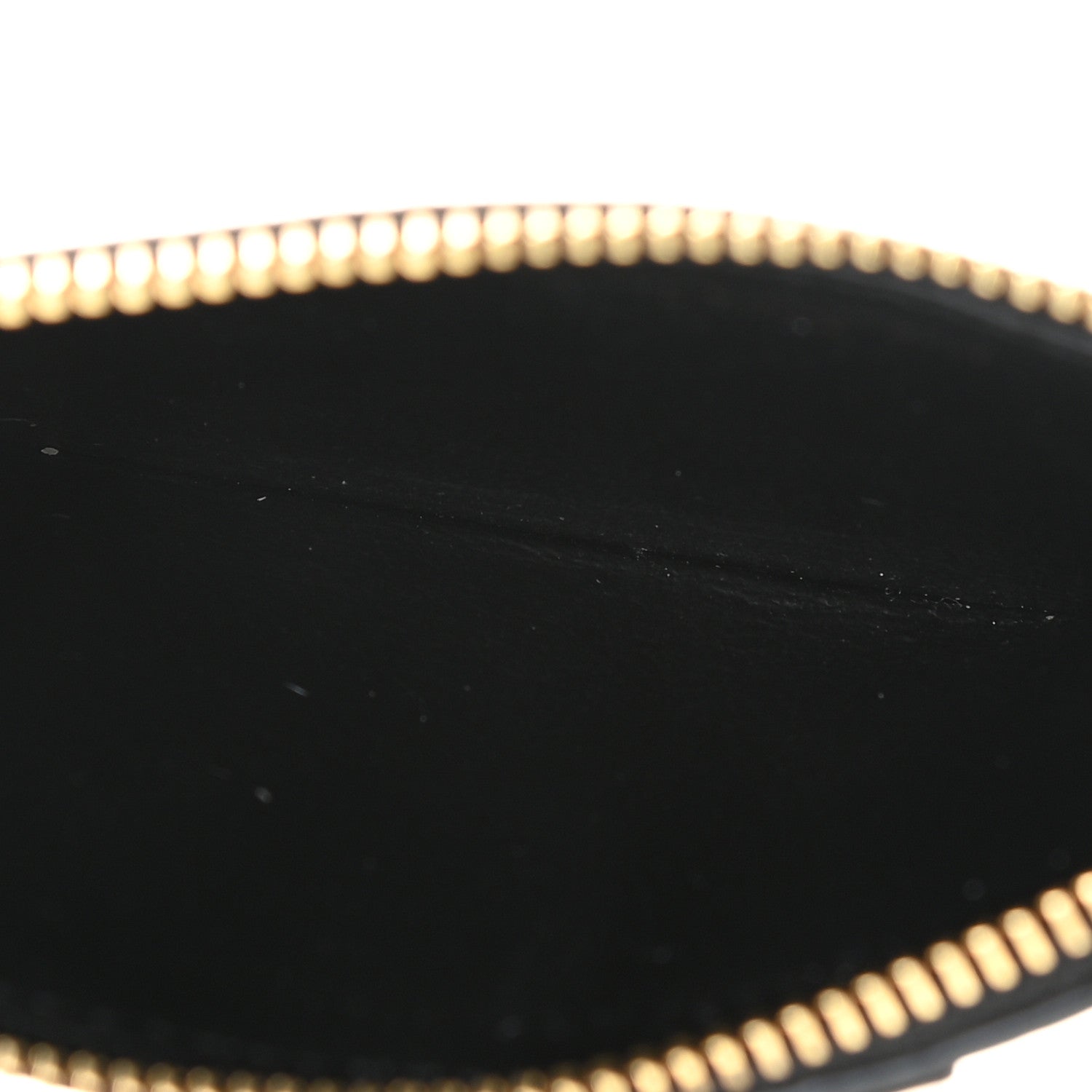 Saint Laurent Grained Calfskin Monogram 5 Fragments Zip Pouch Card Holder Black 6 of 6