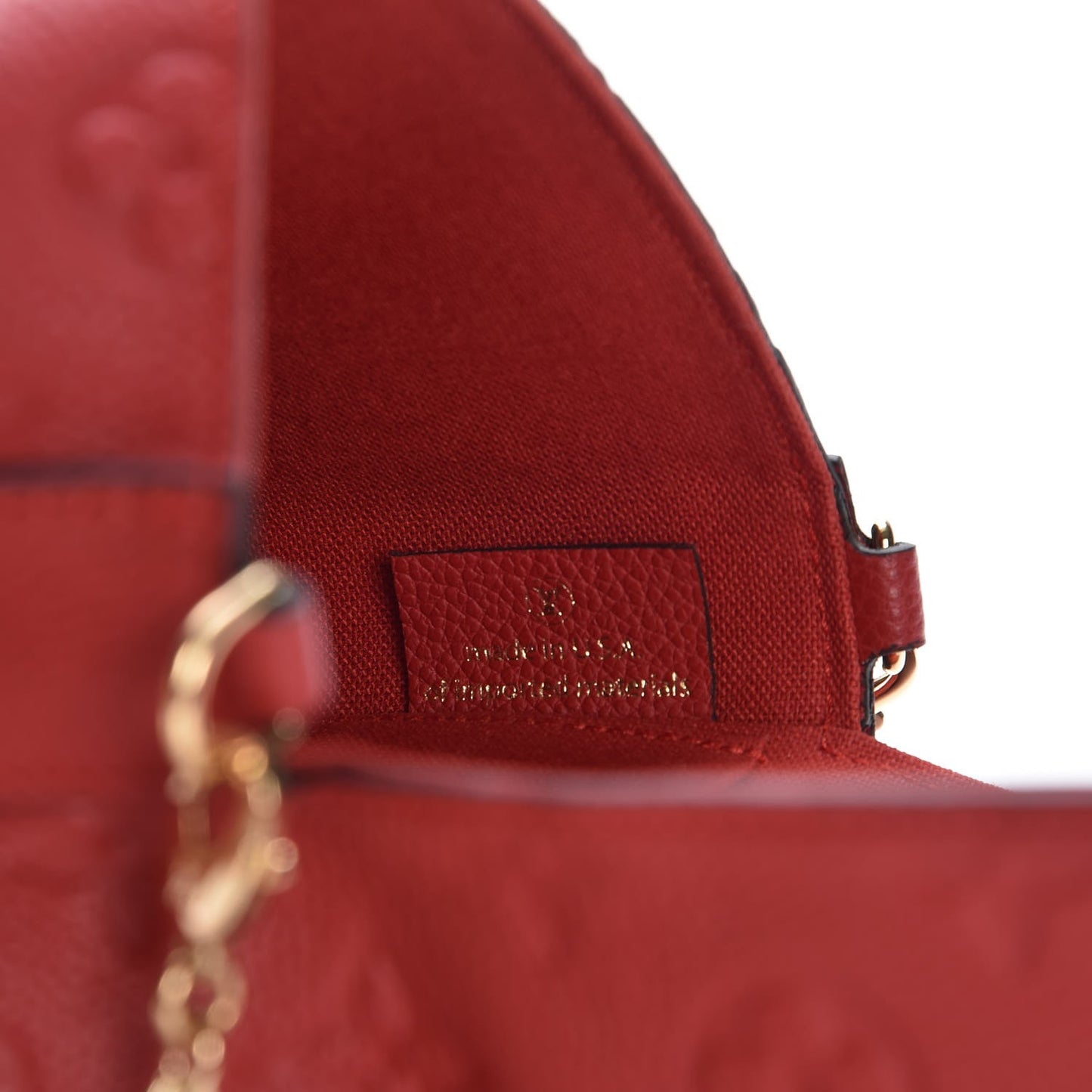 Empreinte Pochette Felicie Chain Wallet Cherry