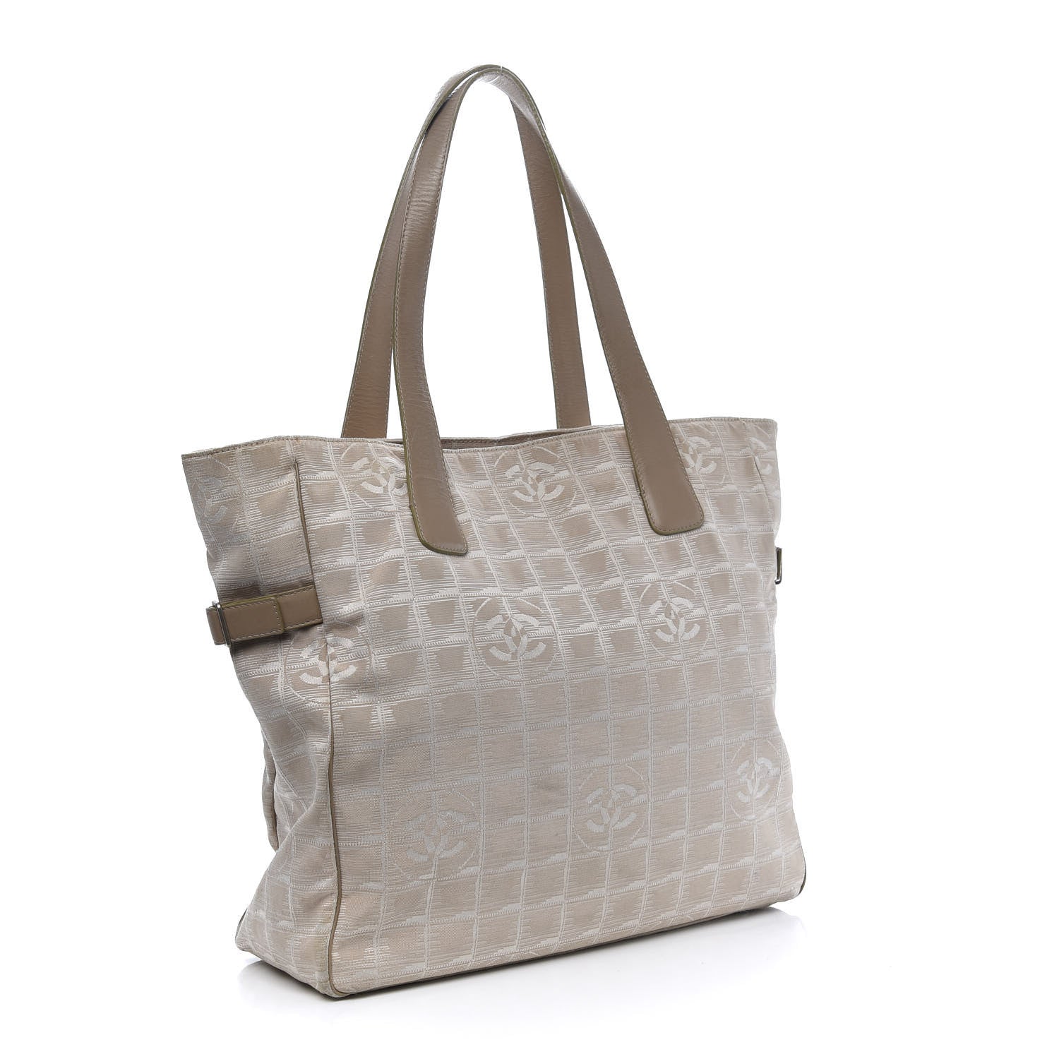 Chanel Nylon Medium Travel Tote Beige 3 of 22