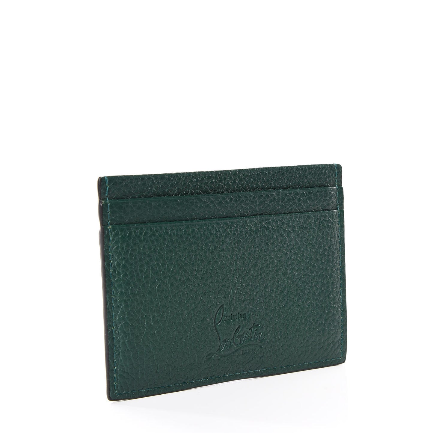 Grained Calfskin Spikes Kios Simple Card Holder Jungle